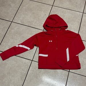 Under Armour Kids Red Jacket with White Accents